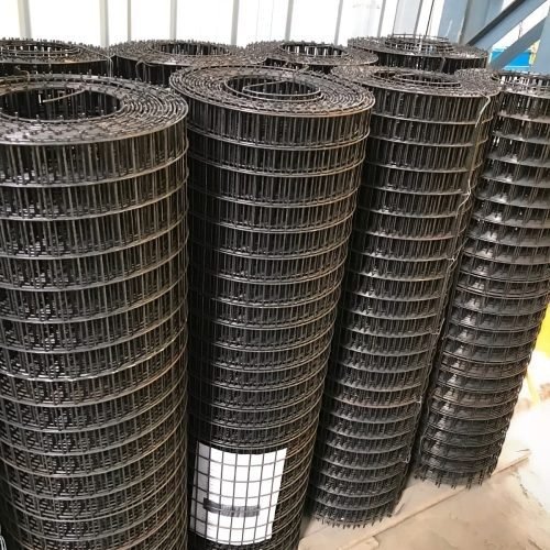 Industrial Mesh Panel Closeup